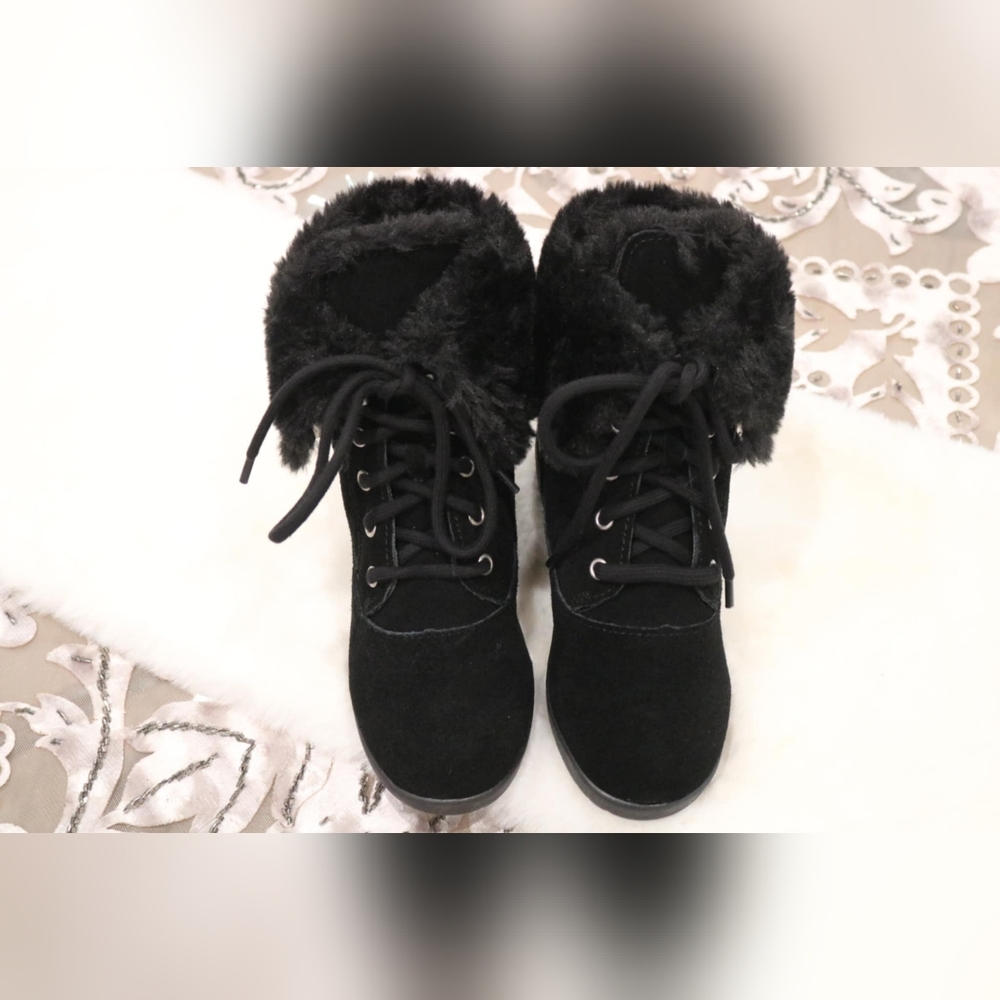 Style & Co Aubreyy Womens Faux Fur Lined Ankle Winter & Snow Boots, 5M